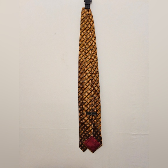 Ermenegildo Zegna Silk Tie Geometric Design (A153)✨ - Picture 4 of 5
